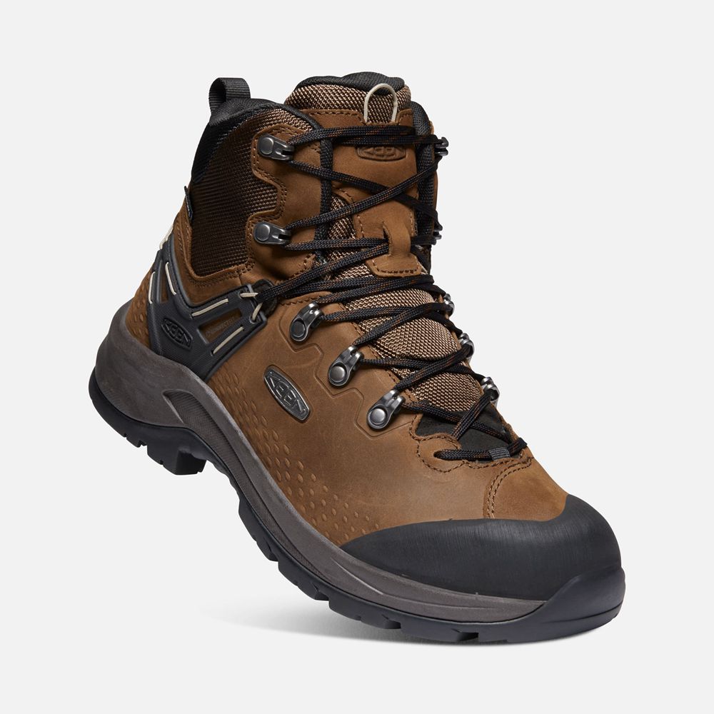 Keen Vandringskängor Herr Bruna/Svarta - Wild Sky Waterproof - 190236YBM